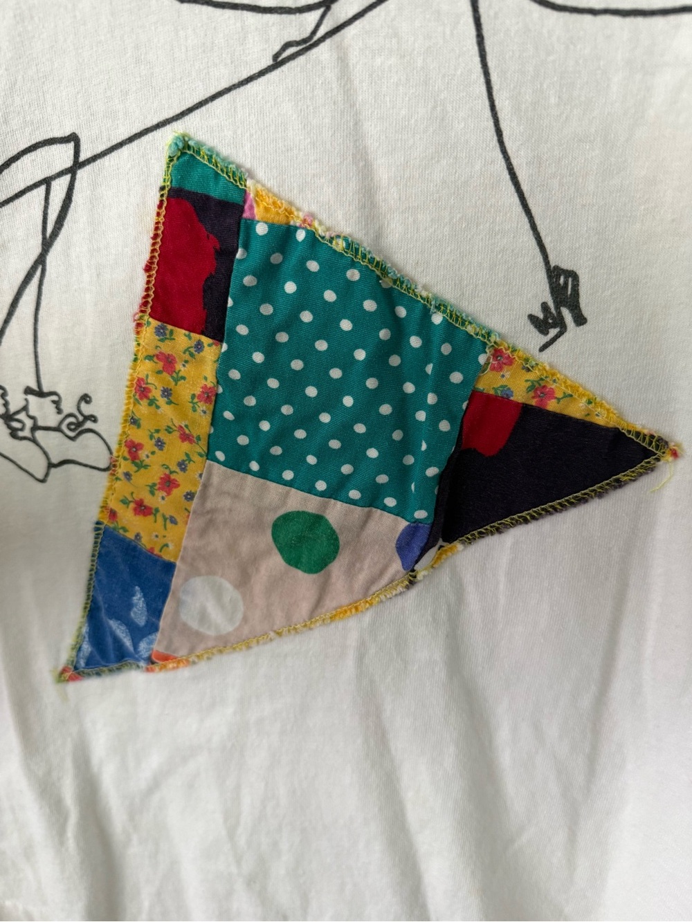 🎨🧩 Vintage Pigweed by Splendide Quilted Art Graphic Tee Single Stitch USA L - Picture 4 of 12